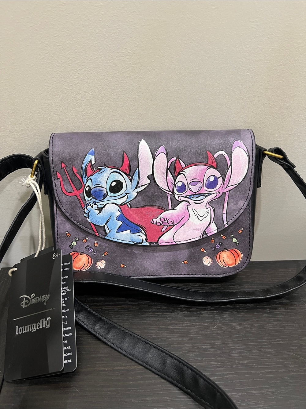 Loungefly Purple Lilo & Stitch Halloween Crossbody Bag